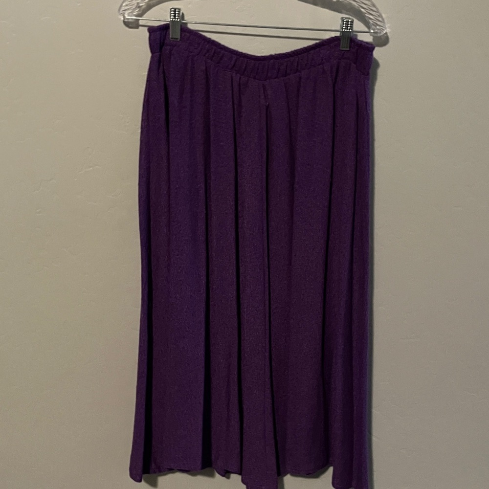 Vintage Rich Purple A-Line Skirt